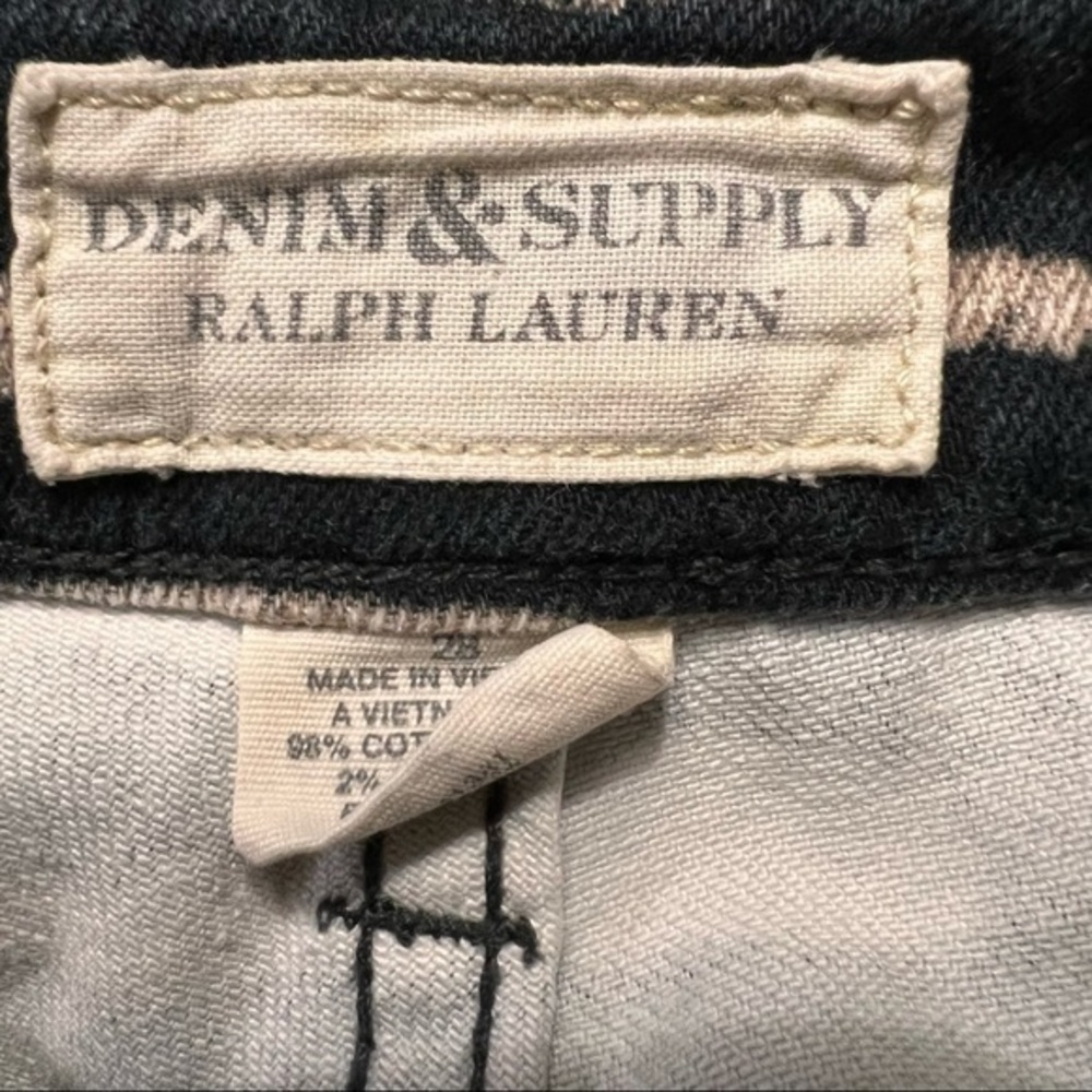 RALPH LAUREN DENIM & SUPPLY Side Zippers Zebra Skinny Jeans 28 - Picture 14 of 14